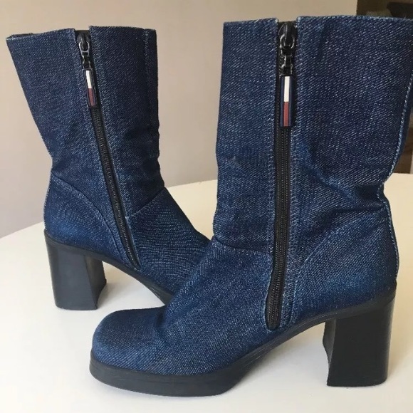 tommy hilfiger denim boots